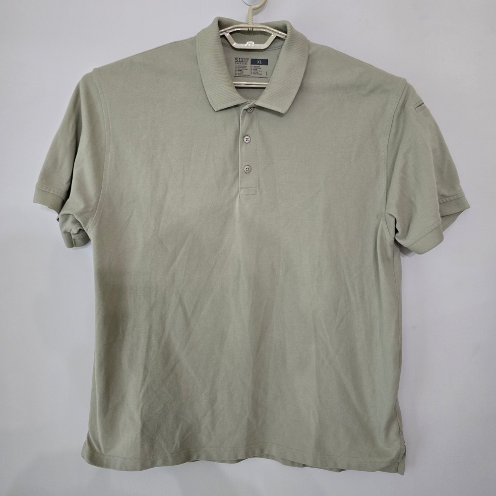 5.11 Tactical Polo Shirt Mens XL Short Sleeve Olive Green Casual Workwear